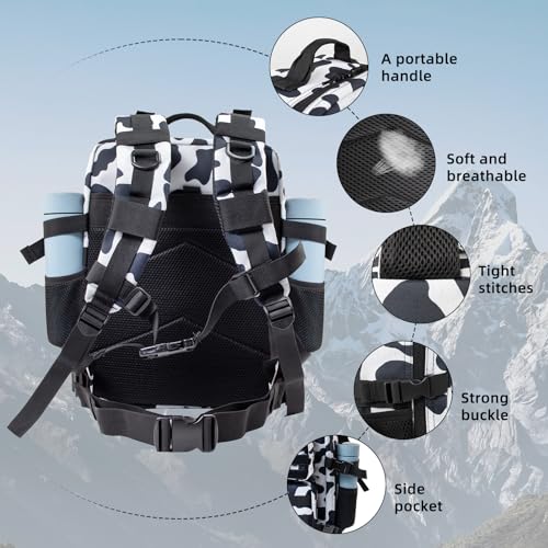 CtopxCone 25L Small Military Tactical Backpacks For Men Camping Hiking Trekking Daypack With Bottle Pouch Bug Out Bag Lage...