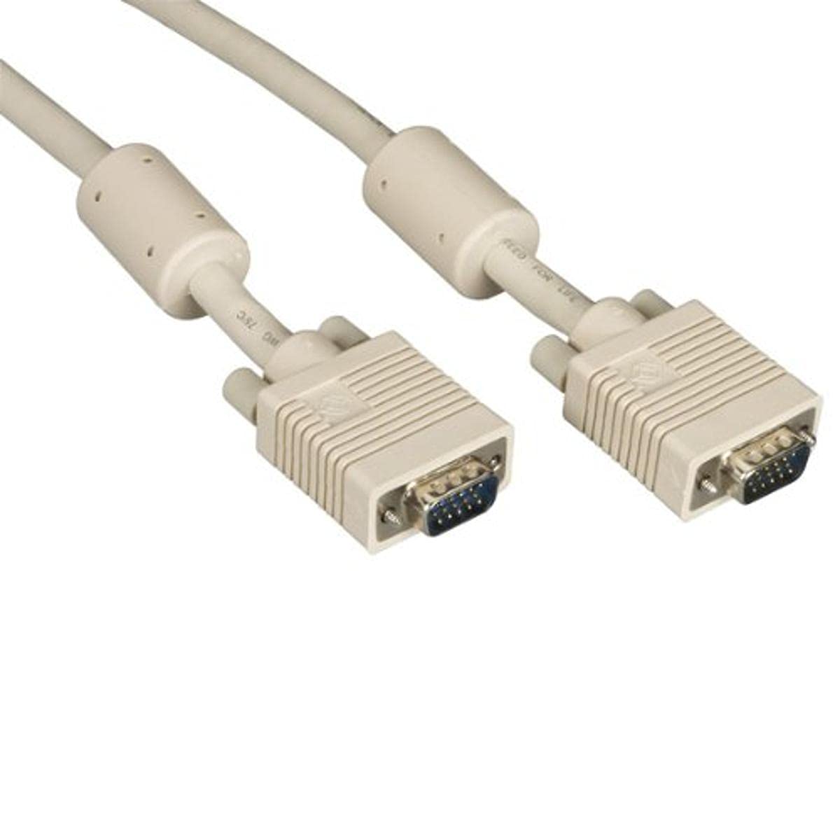 Black Box Corp Vga Video Cable With Ferrite Core, Black, Male/Male, 3-Ft. (0.9-M) - Vga For Video Device, Monitor - 3 Ft Evnps06