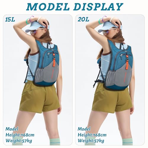 BECOJADDE 20L Small Hiking Backpack for Men Women Foldable Packable Back Pack Ultralight Hiking Daypack for Travel Camping...