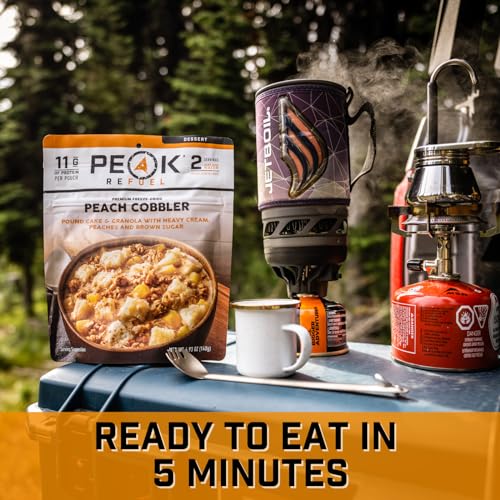 Peak Refuel Cobbler | Protein | Calories | 100% Real Ingredients | Premium Freeze Dried Backpacking & Camping Food | 2 Ser...