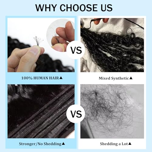 22 24 26 Inch Deep Wave Human Hair Bundles Deep Curly Wave 3 Bundles 12A 100% Unprocessed Brazilian Virgin Human Hair Wet and Wavy Bundles Double Weft Natural Color Human Hair Extensions