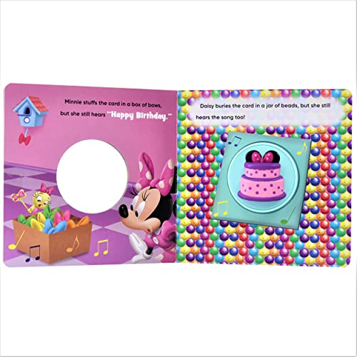Disney Junior Minnie Mouse - Happy Birthday Surprise! Squishy Button Sound Book - Satisfying Tactile and Sensory Play - PI Kids (Play-A-Sound)