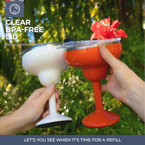ORCA Rita | Temperature Insulated, Stainless Steel Margarita Glass, Lidded Tumbler for Cocktails, Wine & Cold Drinks — Str...