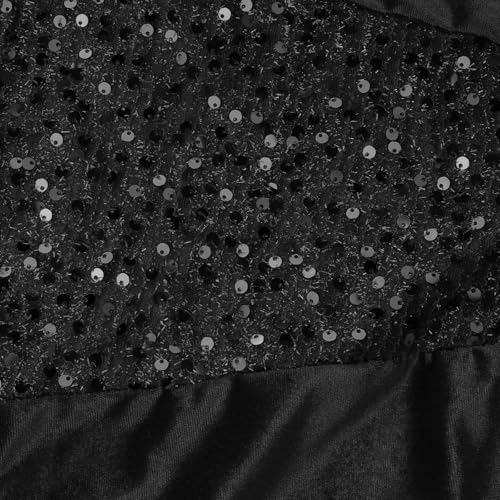 Sequin Dress for Women Long Sleeve Velvet Sparkly Dresses Midi Collared Neck Holiday Party Homecoming Casual