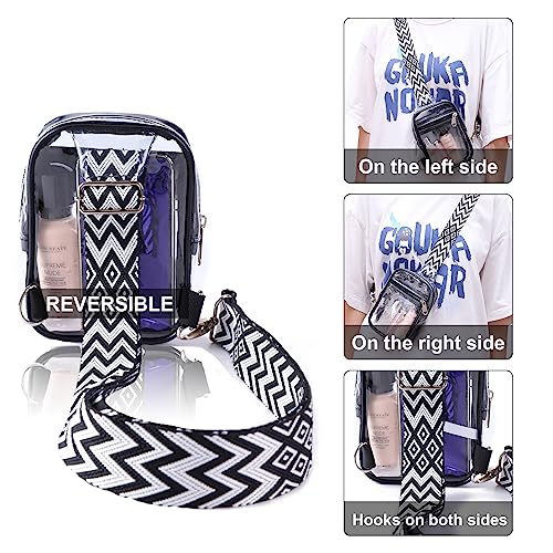 COVAX Clear Sling Bag, Clear Bag Stadium Approved for Concerts, Sports Events | Stadium Approved, for Concerts, Sports Events