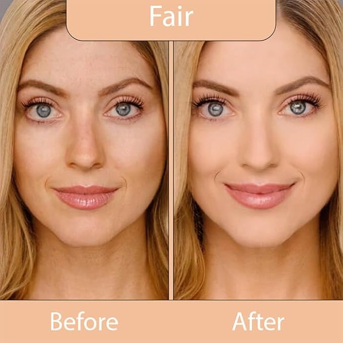 LUMINESS Silk Airbrush Spray Foundation 3-PC Kit - Foundation, Primer & Dual-Sided Angled Makeup Brush - Buildable Coverage, Anti-Aging Formula, Humidity Resistant, Hydrates & Moisturizes, Fair