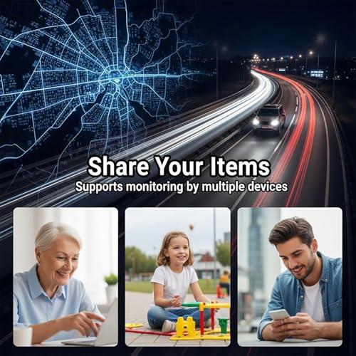 No Subscription Mini GPS Tracker for Vehicles Work with Find My(iOS Only) Magnetic Case Real Time Tracker Tag Hidden Car L...