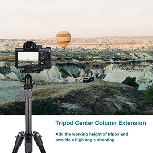 Carbon Fiber Tripod Extension Two-Section Rod Central Column Extender Tube for Photo Studio Monopod DSLR Camera Microphone...