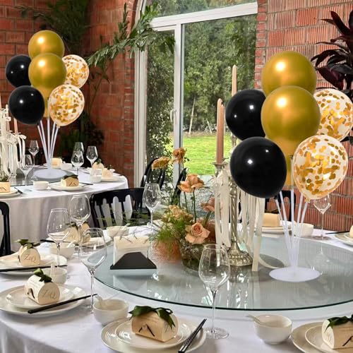 6 Set Balloon Stand Kit for Table Centerpieces With Balloon and Base Party Decorations for Birthday Wedding Retirement Gra...