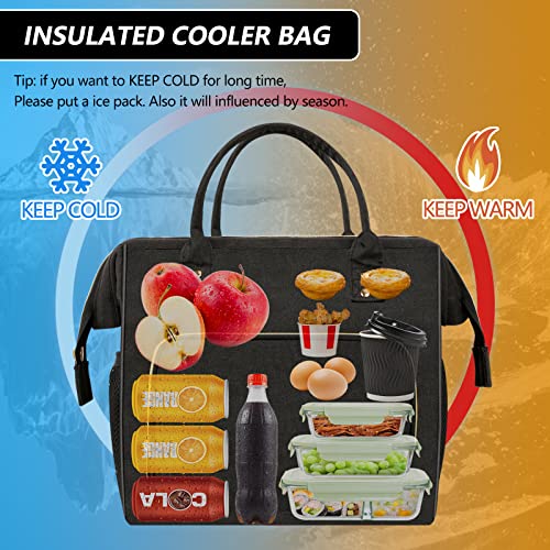 IDEATECH Insulated Lunch Box for Women & Men, Stylish Ladies Lunch Bag for Work, Leak Proof Portable Cooler Bag for Picni...