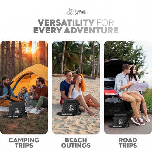 Beach Breeze 24 Can, Premium Soft Sided Insulated Lunch Box, Ice & Camping Cooler - Perfect for Car, Beach, Travel, & Golf...
