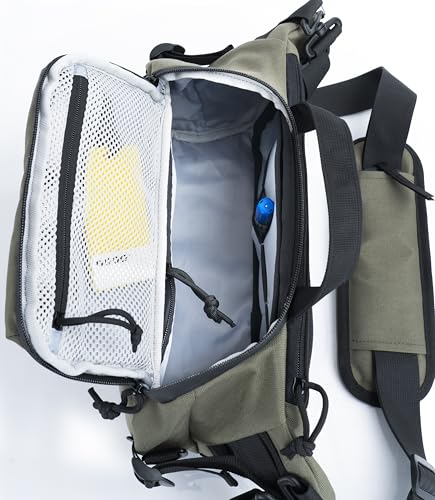 BACKFERRY Tactical Sling Backpack Crossbody EDC Pack MOLLE Satchel Bag for Travel, Work, Camping and Hiking 8Liter
