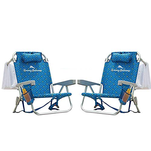 Tommy Bahama 2016 Backpack Cooler Chair with Storage Pouch and Towel Bar