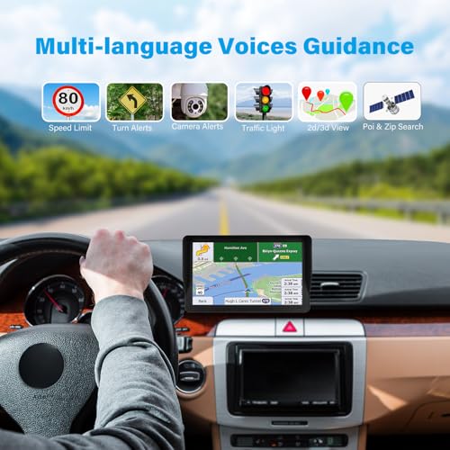 GPS Navigator for Car Truck RV, 9-Inch HD Touchscreen GPS for Car with 2026 Maps Free Lifetime Updates, Voice Turn-by-Turn...