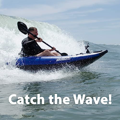 Sea Eagle 300X Explorer Touring, Camping, Fishing Whitewater Inflatable Kayak, Solo, Self-Bailing, Drop Stitch Floor-Paddl...