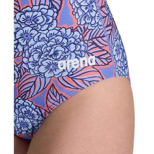 ARENA Womens Performance Women's Hydrangea Bouquet Team Print Light Drop Back Bathing Suit