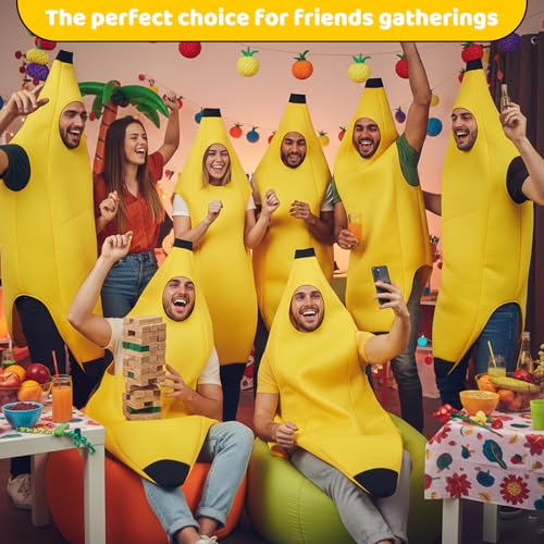 UIRJ Banana Costume, Bannana Costume, Banana Costumes - Funny and Comfortable Outfit for Themed Events, Gatherings, Festiv...