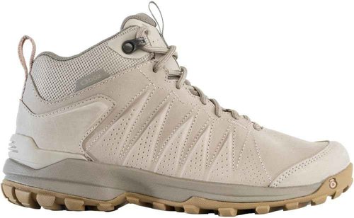 Oboz Women's Sypes Mid Leather B-Dry Waterproof Hiking Shoe, Snow Leopard, 8.5