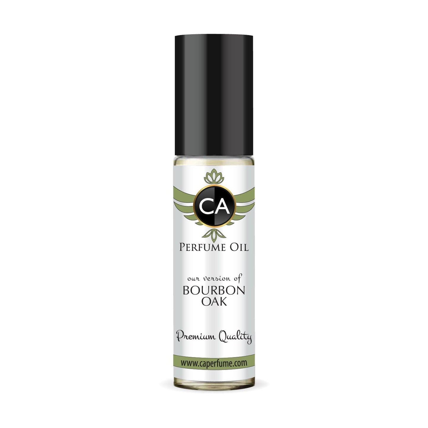 CA Perfume Originals Bourbon Oak for Men Fragrance Oil Woody Spicy Scent Long Lasting Cologne for Men Travel Size TSA Ready Mini Parfum Body Oil Roll-on 0.33 Fl Oz 10ml