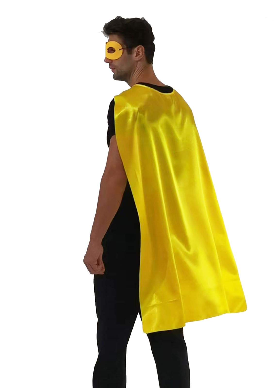 Kidsfere Superhero Capes and Masks for Adults Men Women Team Building Dress Up Party Cape Halloween Costume 7 Pack (Mixed Colors)