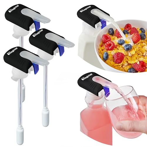 The Magic Tap Automatic Drink Dispenser - Hands-Free Beverage Dispenser for Fridge - Perfect for Milk, Juice - Gifts for W...