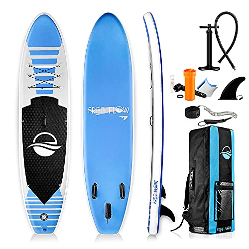SereneLife Inflatable Stand Up Paddle Board (6 Inches Thick) & Universal Paddle-Board Seat - Adjustable Paddle Board Seat,...