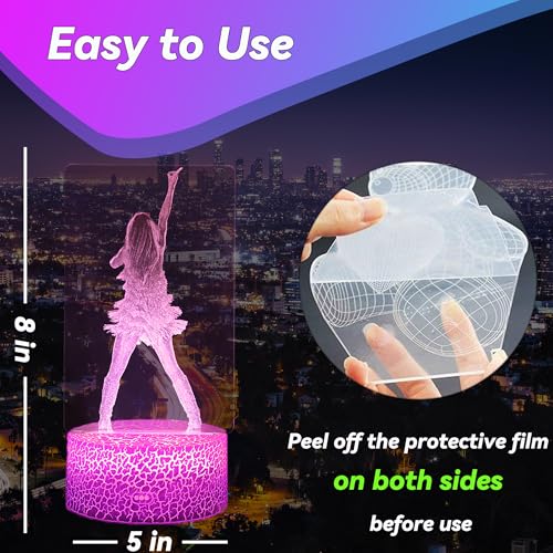 YJYKL Girls Gifts, Singing Girl Birthday Gift, Decoration for Room. Table Lamp for Music Party Supplies.Night Light with 1...