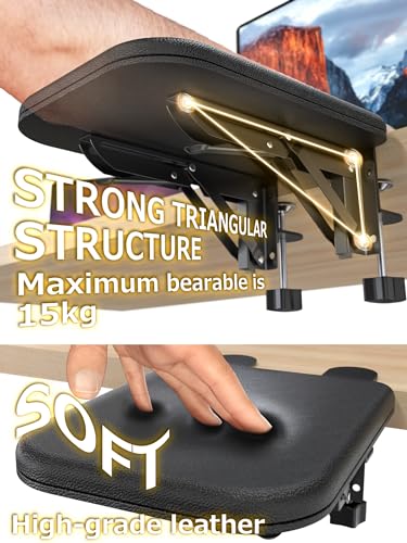 NODOCA Arm Rest for Desk, Ergonomics Wrist Rest, Desk Extender, Soft Sponge Built-in, Comfortable Arm Support for Desk, Fo...