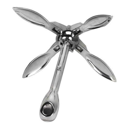 Extreme Max 3006.6672 BoatTector Stainless Steel Folding/Grapnel Anchor - 1.5 lbs. (Pack of 2)