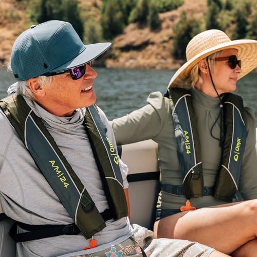 Onyx A/M-24 Automatic/Manual Inflatable Life Jacket, U.S. Coast Guard Approved, Low Profile, Compact Design, Manual Conver...