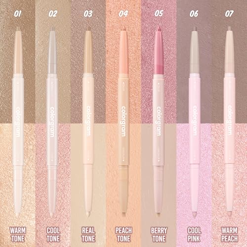 COLORGRAM Under Eye Highlighter Stick 03 Real Tone | Silky-Smooth Long-Lasting Highlighter & Contouring Stick for Smudge-P...
