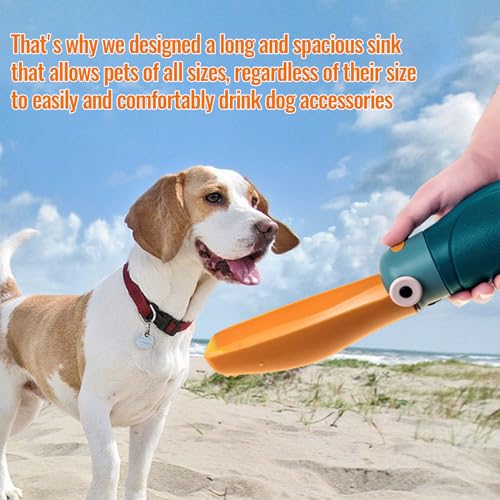 Pet Water Bottle Leak-Proof Portable Dog Water Dispenser with Collapsible Bowl for Walking, Hiking, and Travel,Puppy Trave...