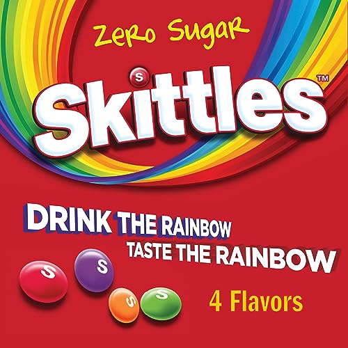 SINGLES TO GO! Skittles Variety Pack, Watertok Powdered Drink Mix, Zero Sugar, Low Calorie, Includes 4 Flavors: Green Appl...