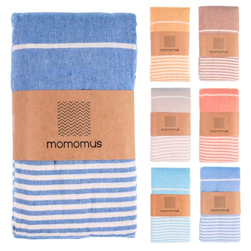 MOMOMUS Extra Large Turkish Beach Towel Style – Made of 100% Cotton for Sand-Free Comfort | Oversized Beach Towel – Sandpr...