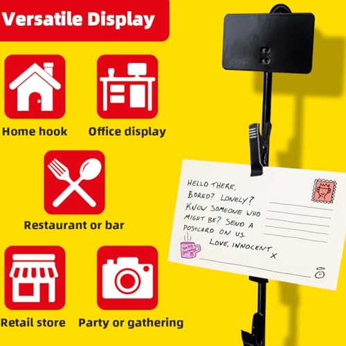 Hanging Merchandise Strips with Hooks Chip Display Rack Stands Potato Bag Holder for Retail Displaying Label Headers Greet...