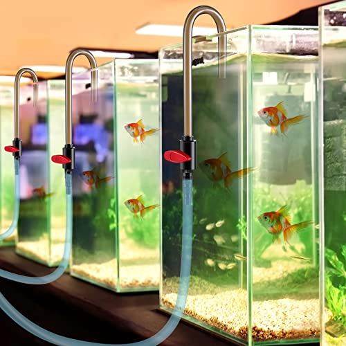 Dreyoo Aquarium Fish Tank Hook Water Changer, with Flow Switch, Quickly and Efficiently Helps Fill Your Water, Aquarium Va...