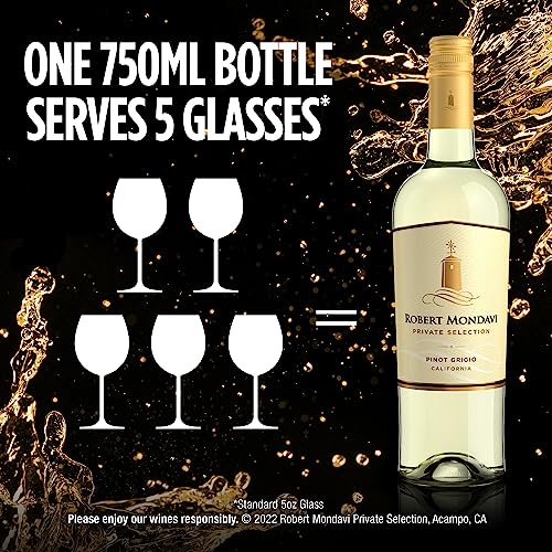 Robert Mondavi Private Selection Pinot Grigio White Wine, 750ml Bottle