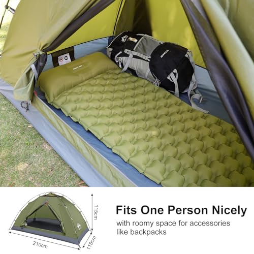 Night Cat Upgraded Backpacking Tents with 30L Hiking Backpack for 1 Person Outdoors Easy Clip Setup Tent Camping Combo Set