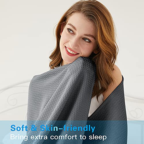 AmyHomie Cooling Blanket, 100% Rayon Derived from Bamboo, Cool Summer Blanket for Hot Sleepers, Soft Comfy Lightweight Bla...