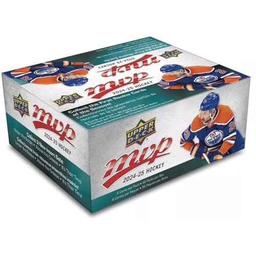 Upper Deck 2024-25 MVP Hockey Collectible Card Box - 216 Cards (6 Cards/Pack, 36 Packs/Box) - NHL