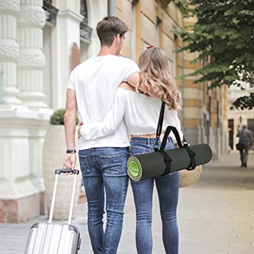 WISDING Yoga Mat Strap, Portable Yoga Mat Sling, Picnic Blanket Strap with Adjustable Shoulder Strap & Handle for Festival...