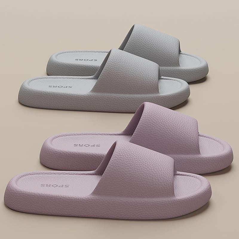 Shower Shoe Non-Slip Slipper for Men Women Open-toe Quick Drying Lightweight Dorm Slippers For Bathroom House Outdoor