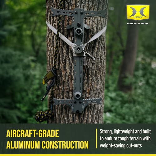 Hawk Helium 20" Lightweight Aluminum Non-Slip Treestand Hunting Climbing Sticks (1-Pack/4-Pack)