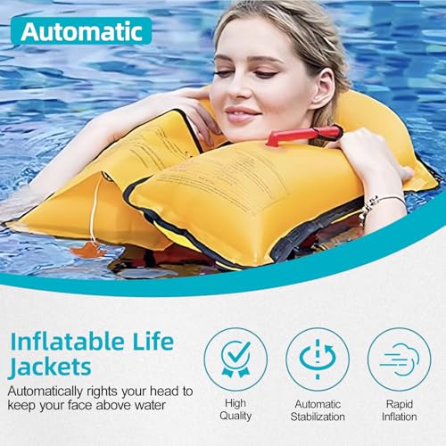 HWAYAN Automatic Inflatable Life Jacket | Inflatable PFD Jackets for Adults|Kayak Life Vest | for Outdoor Water Sports | F...