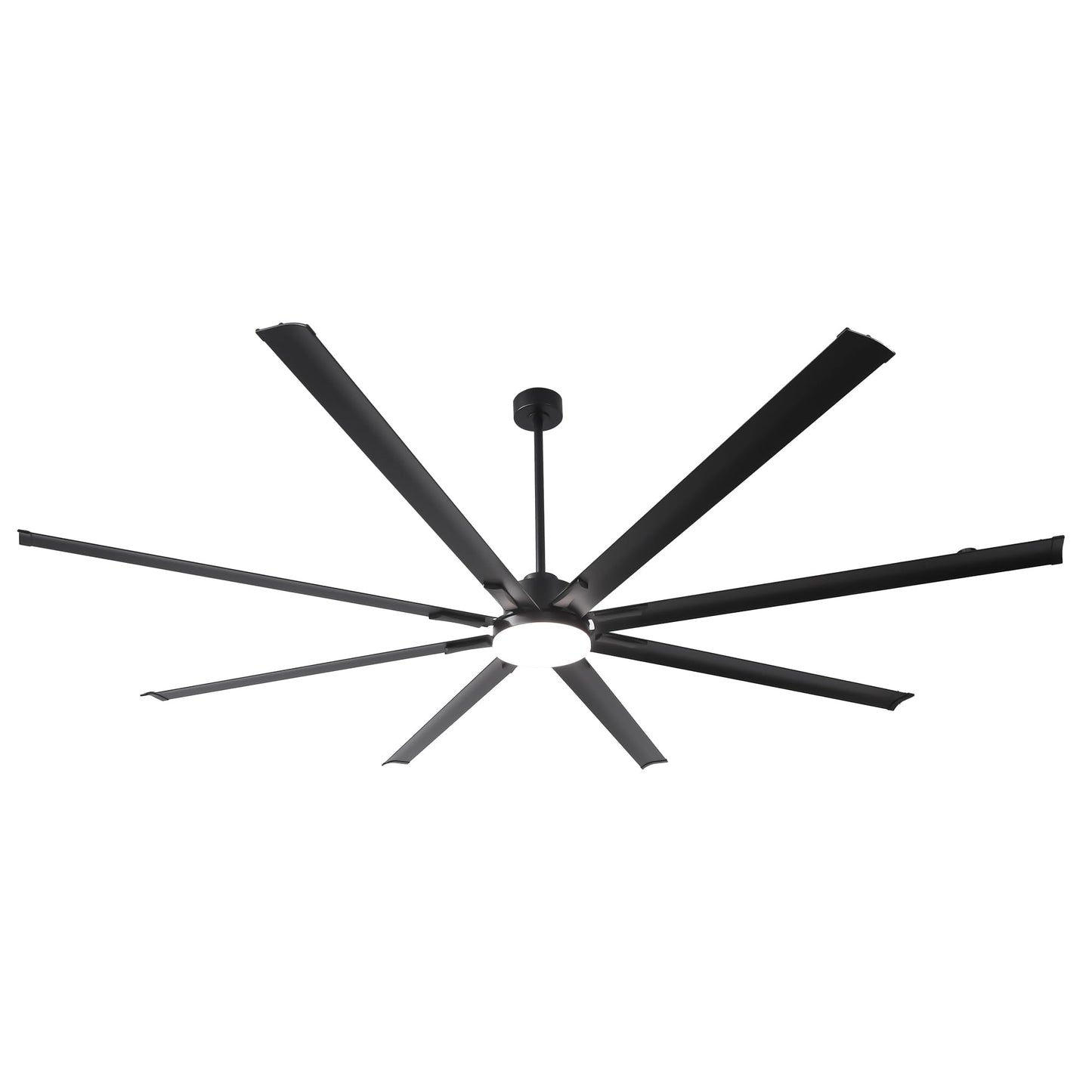 100 Inch Smart Ceiling Fans With Lights And Remote/App Control, Black Large Ceiling Fan With 6-Speed Reversible Dc Motor, Dimmab
