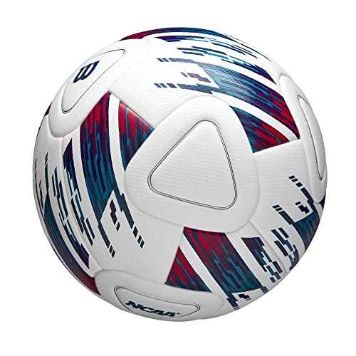 WILSON NCAA Veza Match Soccer Ball - Size 5, White/Blue/Purple