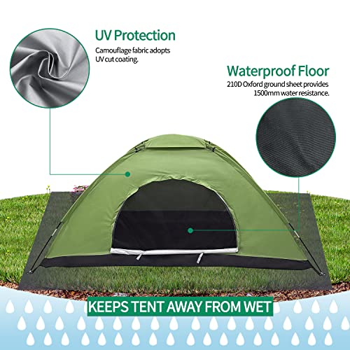 Sutekus Tent Camouflage Patterns Camping Tent Backpacking Tent for Camping Hiking 【Outdoor Equipment】