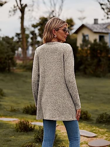 Witsmile Women’s 2025 Fall Fashion Cardigan Lightweight Soft Knit Cardigan for Women Long Sleeve Open Front Coat with Pockets