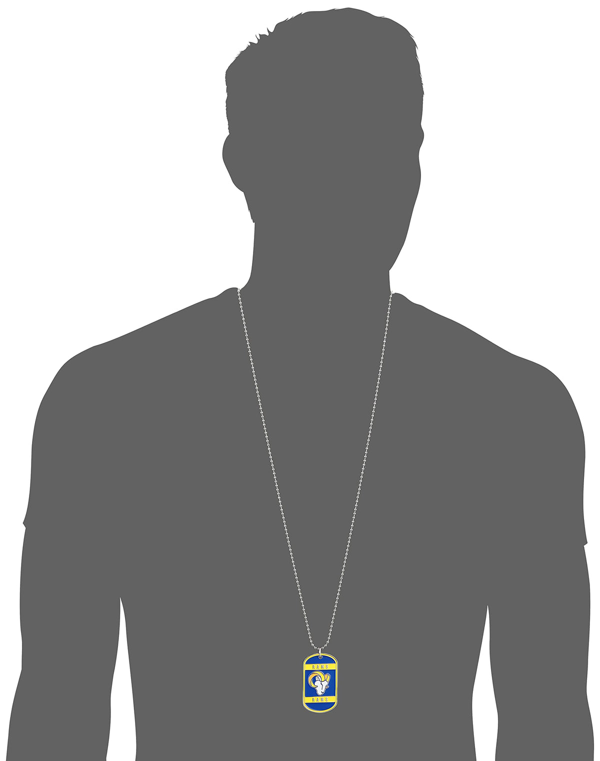 Siskiyou NFL New Orleans Saints Dog Tag Necklace , 36-Inch