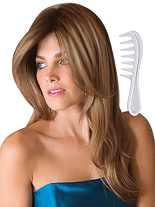 Noriko Angelica Synthetic Wig by Rene of Paris and Wig Lift Comb - Nutmeg-F - Bundle 2 Items